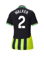 Manchester City Kyle Walker #2 Venkovní Dres pro Dámské 2024-25 Krátký Rukáv